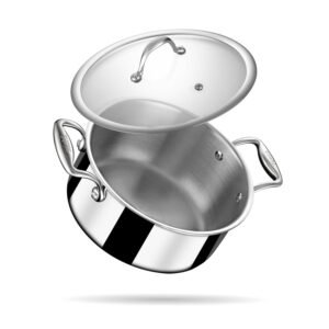 Stahl Artisan Tri-Ply Stainless Steel Casserole with Lid