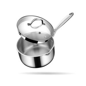 Stahl Artisan Stainless Steel Saucepan with Strainer Lid